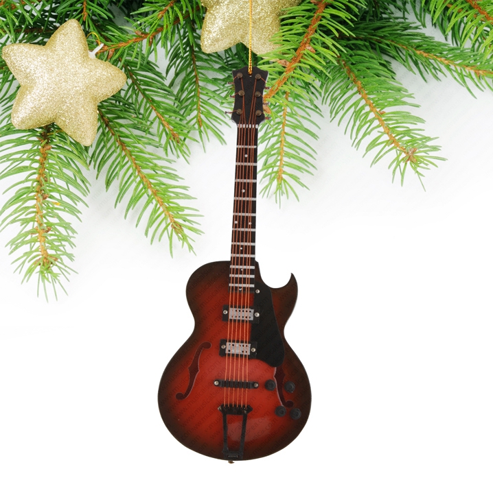 Miniature Black&Brown Guitar-TEG18